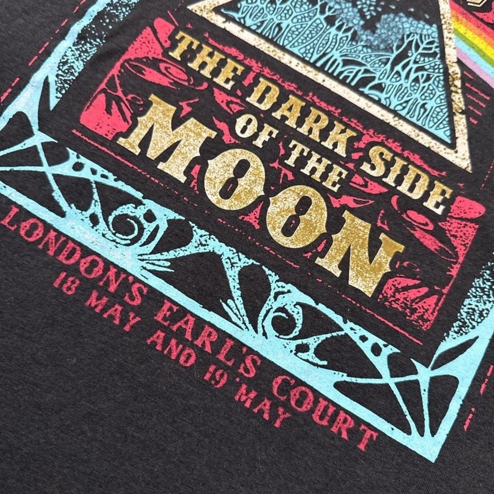 Pink Floyd Liquid Blue Dark Side of the Moon XL Retro Graphic Tee - Picture 5 of 6